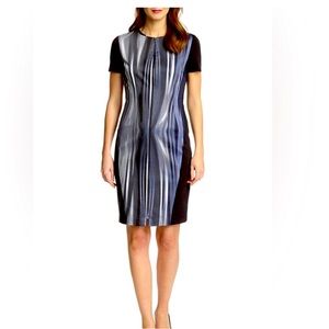 T Tahari Kaylee Metal Wire Blue Dress (new without tags)
